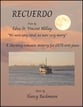 Recuerdo SATB choral sheet music cover